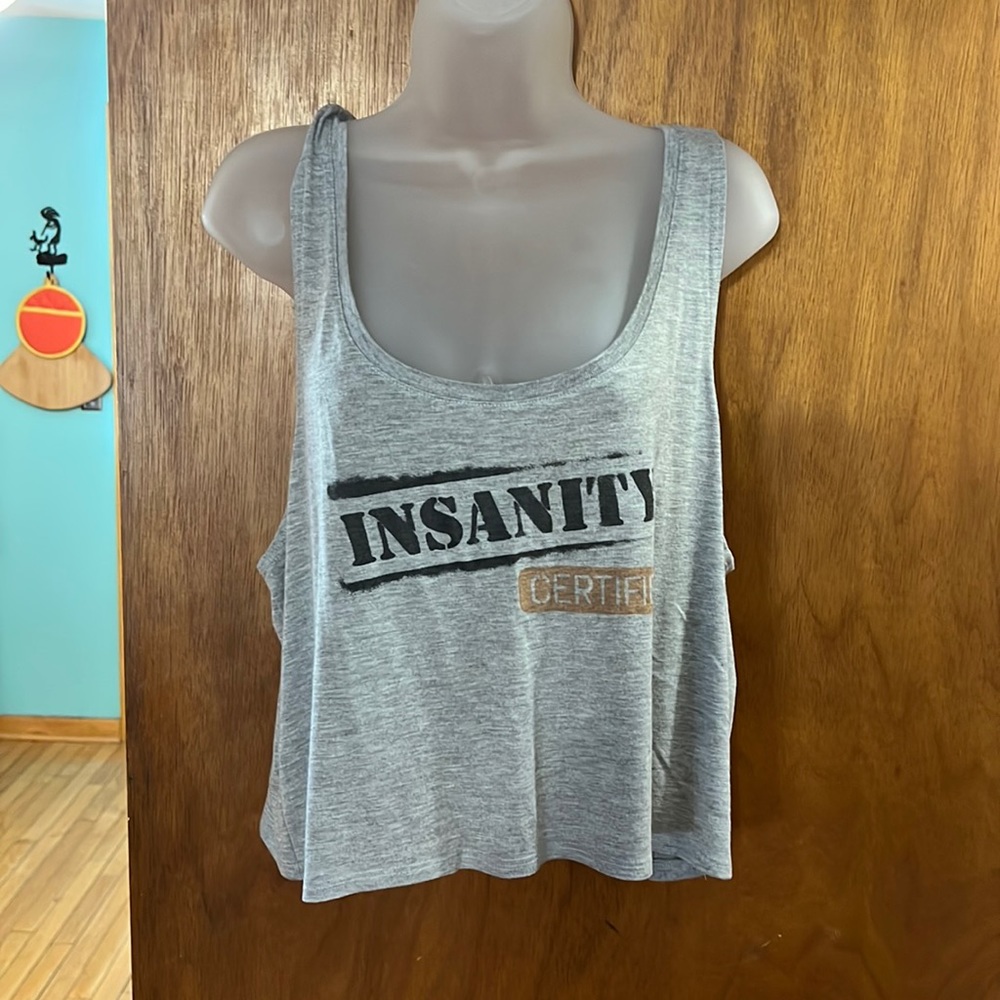 Lightweight Tank Top Slightly Cropped Relaxed Fit Insanity L/Xl NWOT